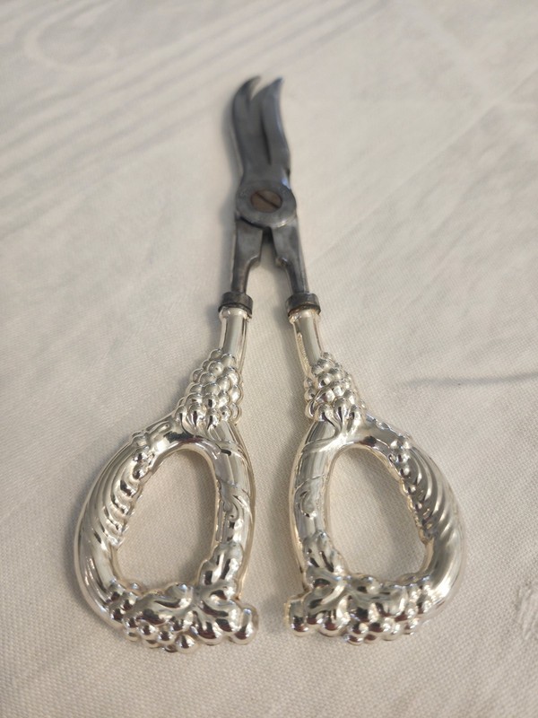 Vintage Sterling Silver Grape Shears Made In Italy