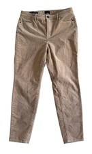 Talbots Women  s Pants Beige Corduroy Jegging Curvy Ankle Length Sz 10P