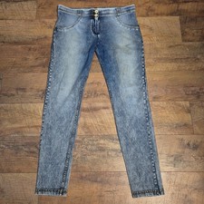Jeans donna Freddy WR.UP skinny stile denim sbiadito lavaggio pietra modellante vestibilità