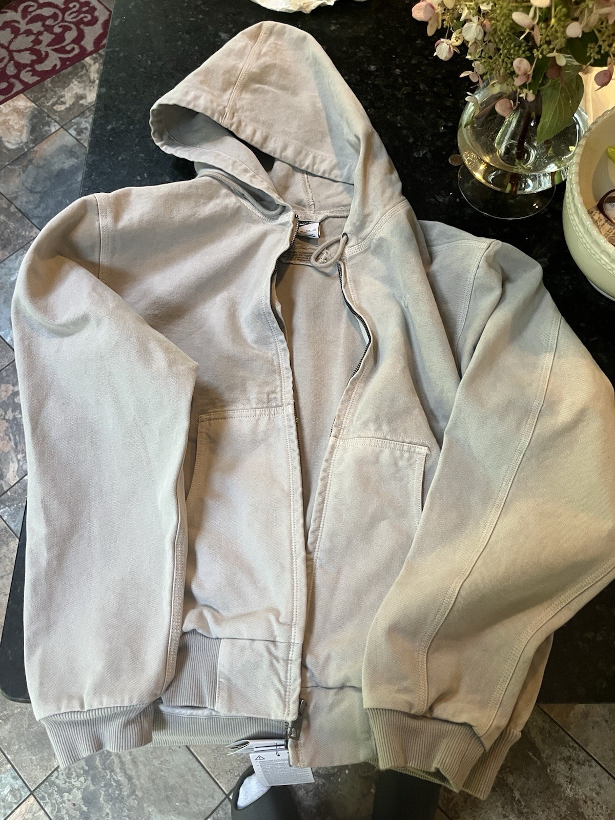 SACAI X NIKE Giacca Nike Life uomo full zip taglia XS colore minerale di ferro chiaro FZ6575 014 ampia