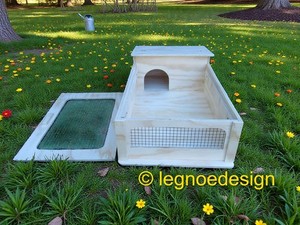 TERRARIO PER TARTARUGHE CASETTA 81X40X21H SPARTIAMBIENTE IN OMAGGIO