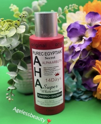 Purec Egyptian Secret AHA  Super Whitening Body Lotion 400ml SPF60   Original