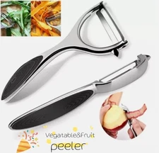 2-Pack Stainless Steel Vegetable & Fruit Peeler – Non-Slip Handle Potato Peeler