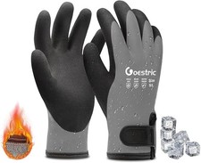Guantes Trabajo Invierno Impermeables con Agarre para Nieve Hombre y Mujer