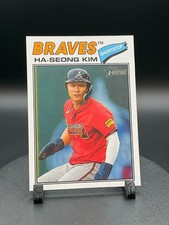 2026 Topps Heritage Baseball #125 Ha-Seong Kim, Atlanta Braves
