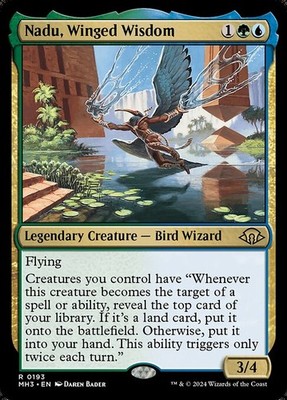 nadu mtg card Nadu, Winged Wisdom Regular - Modern Horizons 3 MTG-NM