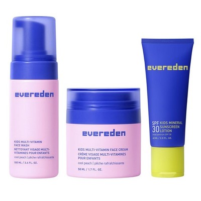 Daily 1-2-3 Routine Bundle: Clean & Vegan Skin Care Set for Kids - Hydrating ...