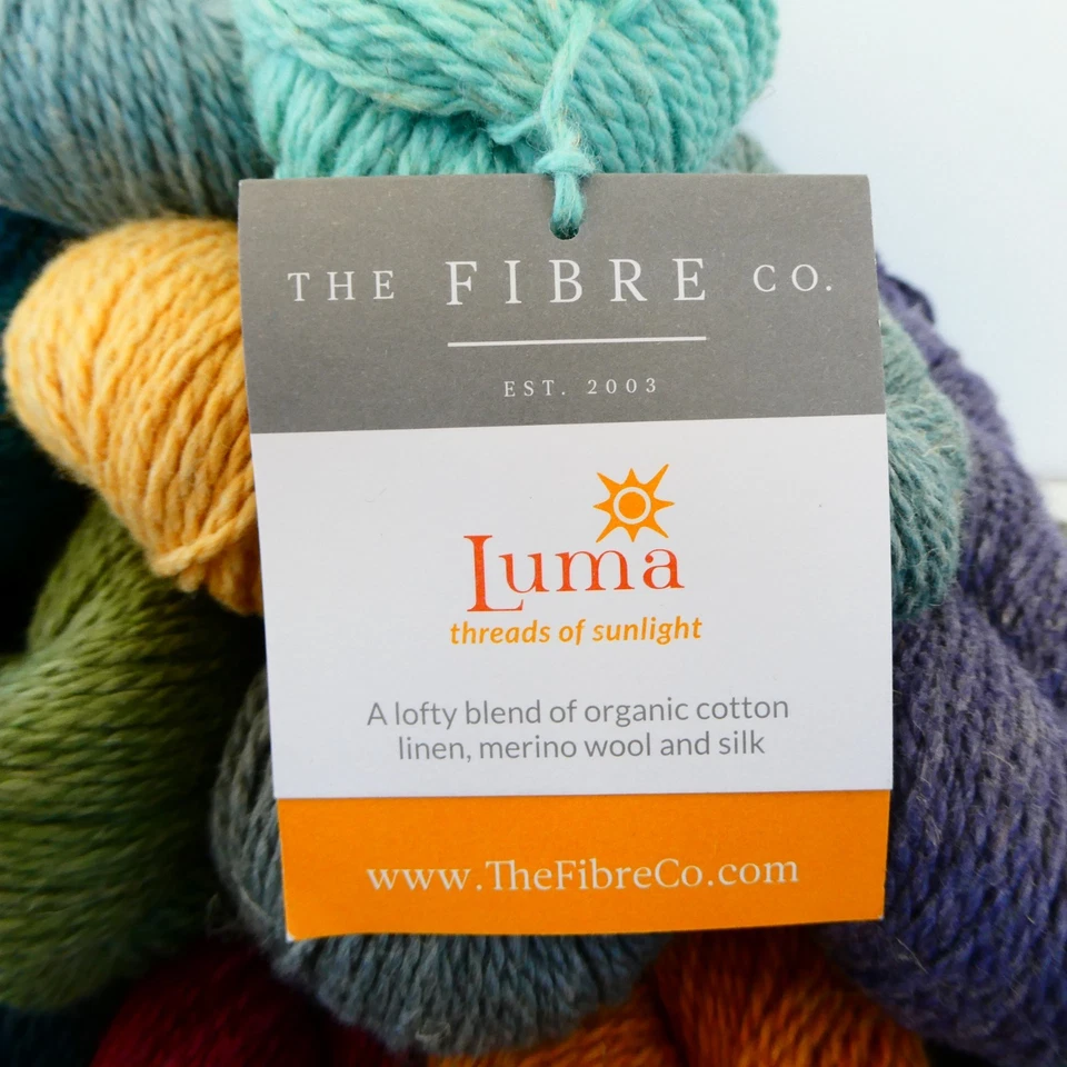 The Fiber Co Luma Yarn DK Wt Wool Cotton Linen Silk Blend 50g 137yds Many Colors - Image 2 of 4