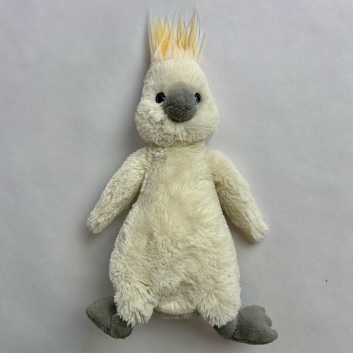 Jellycat Cockatoo Bashful Medium Rare Excellent Cond. Lovey Plush London Bird