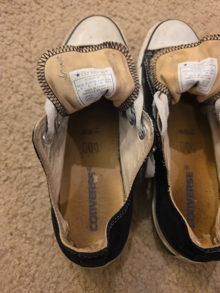 Zapatos Converse All Star Chuck Taylor de caña baja negros para hombre talla 6 Foto 2 de 4