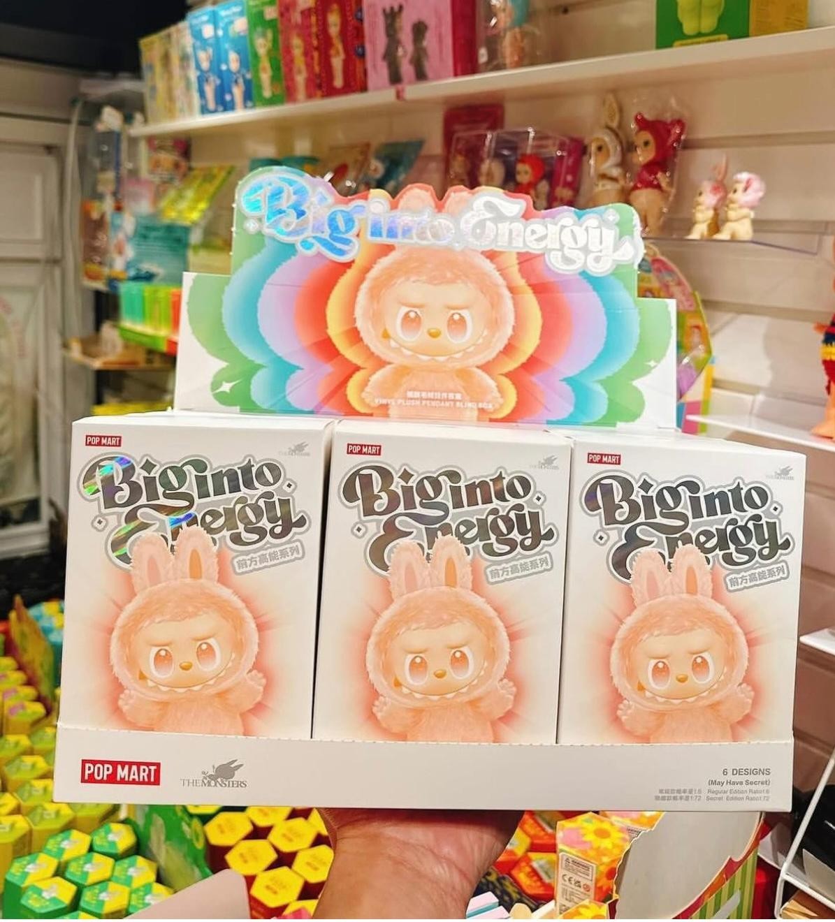 Monsters Big Energy Series Vinyl Plush Labubu V3 Pendant Blind Box