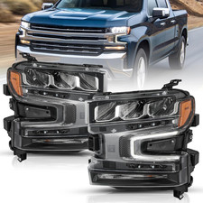 LED Model Headlight Assembly for 2019-2021 Chevy Silverado 1500 Only Fits LED