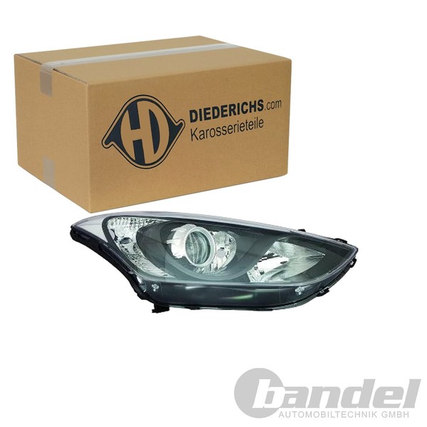 Diederichs Halogen Scheinwerfer Mit LWR Chrom Rechts FüR Hyundai I30 | 6836082-image
