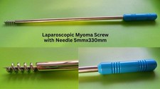 1PC Laparoscopic Myoma Screw with Needle 5mmx33cm Gynecology Surgical Instrument