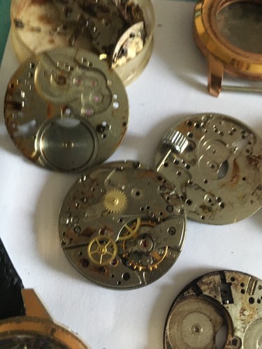 Lot Pièces Chrono Landeron Vrac Montre Vénus 210 Boitier Plaqué Or Chronographe - Picture 3 of 16