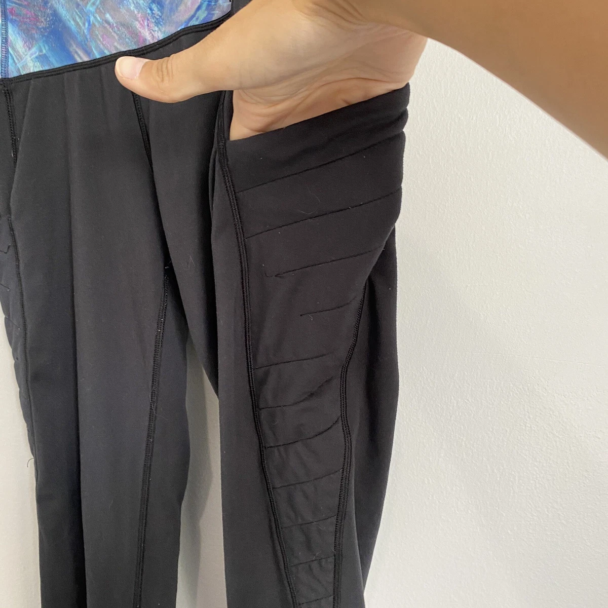 IVIVVA Girls 14 Black Side Pocket Full Length Colorful Waist