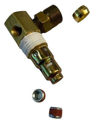 American Made Compressor Check Valve 1/2 NPT Male Tank X 1/2 Compression Tube