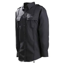 Mens DutyPro Long Sleeve Poly Shirt SH1434 Black Small Regular 14 14-1/2 BLK