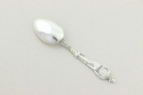 Sterling Silver Deadwood South Dakota Miner Souvenir Spoon 5 1/4 Inches Overall - Picture 4 of 4