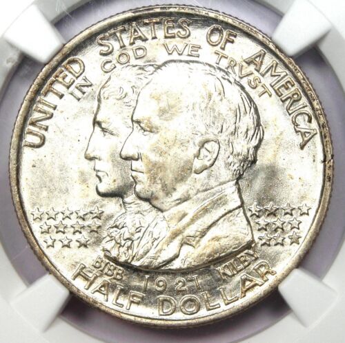 1921 Alabama Half Dollar 50C - Certified NGC MS66+ Plus Grade - $3,700 Value - 第 1/6 張圖片