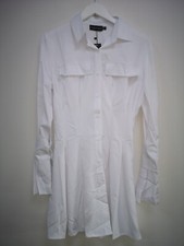ISIF Size 8 Pleated Cuff Detail Shirt Dress