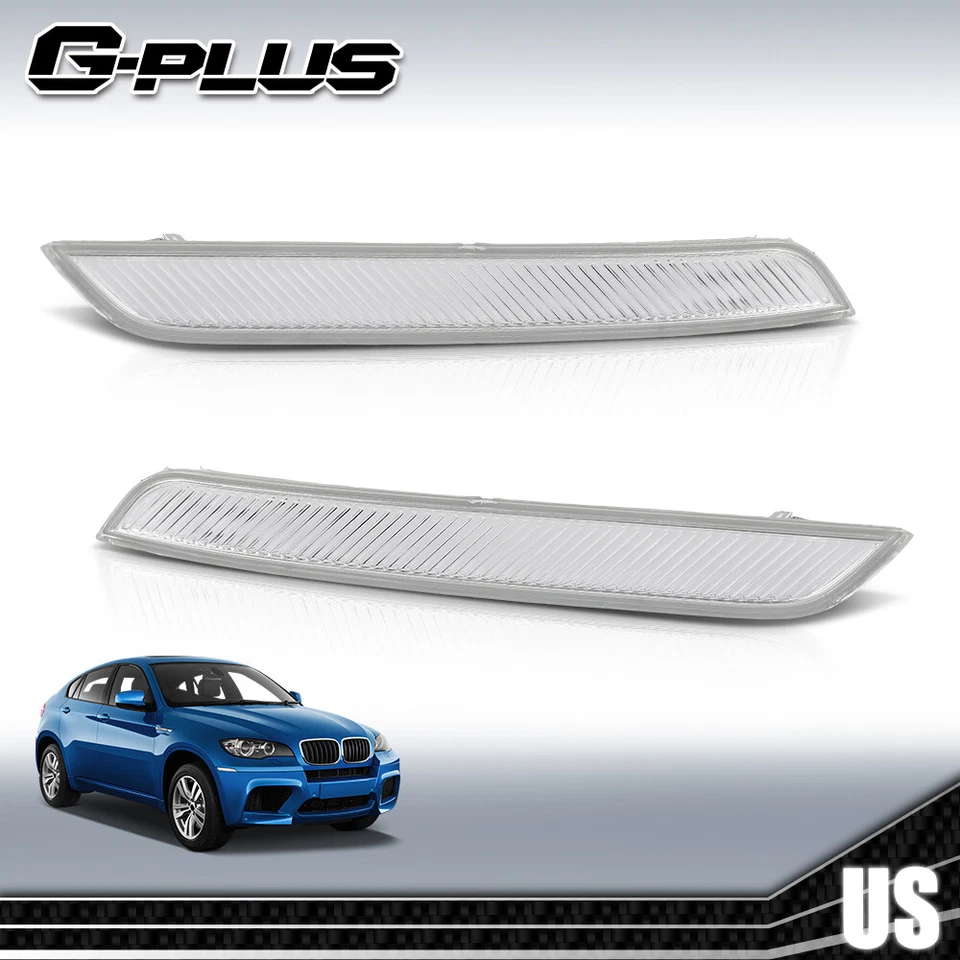 Luz reflectora de parachoques delantero lateral blanca para BMW X6 E71 E72 X5M 2007-2014 Foto 2 de 4