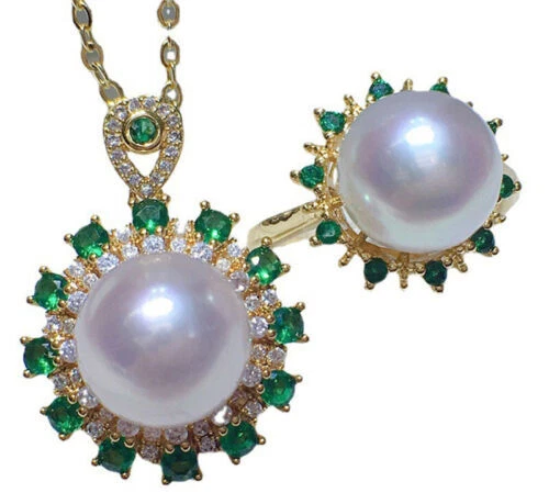 Модные ювелирные комплекты из белого золота с наполнителем оболочки