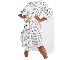 ASOS DESIGN Curve printed midi tea dress with asymmetric skirt and woven buckle