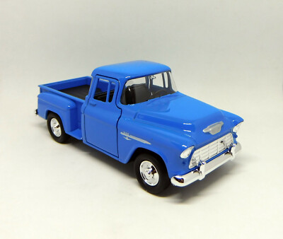 1955 Chevrolet Stepside PickUp - blau - Welly NEX Models 1:34-1:39 (11cm) NEU