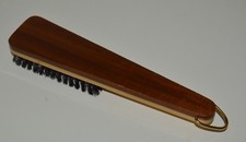 Nice Vintage Two Toned Wooden Hangable Shoe Brush HTF