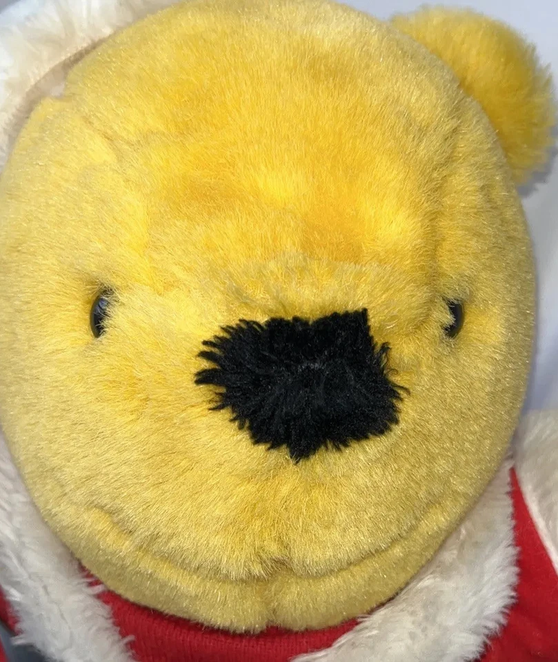 De colección Navidad Walt Disney Sears Winnie The Pooh Oso Peluche Papá Noel Sombrero Foto 3 de 4