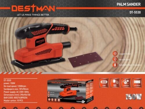 Levigatrice Mouse 150W DT5530 | Levigatrice Palmare per Legno 12000 RPM