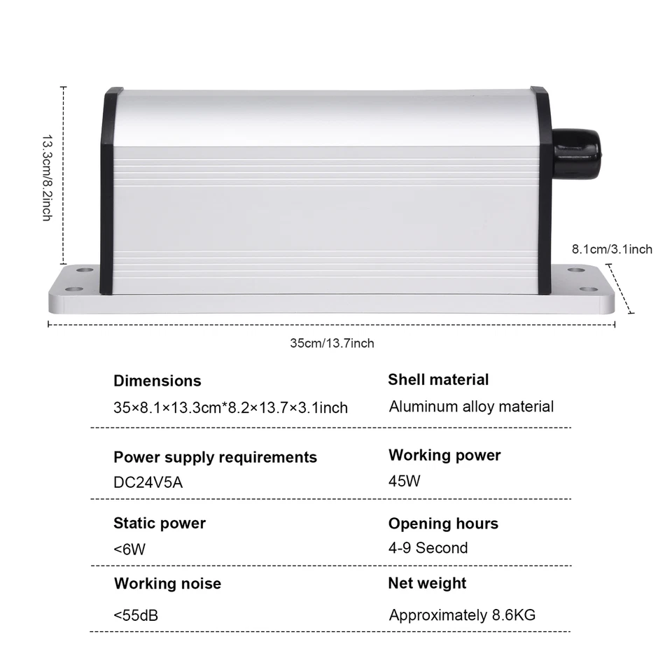Nuevo abridor automático de puertas correderas operador de puerta de alta resistencia con controles remotos 2200Ibs Foto 2 de 4