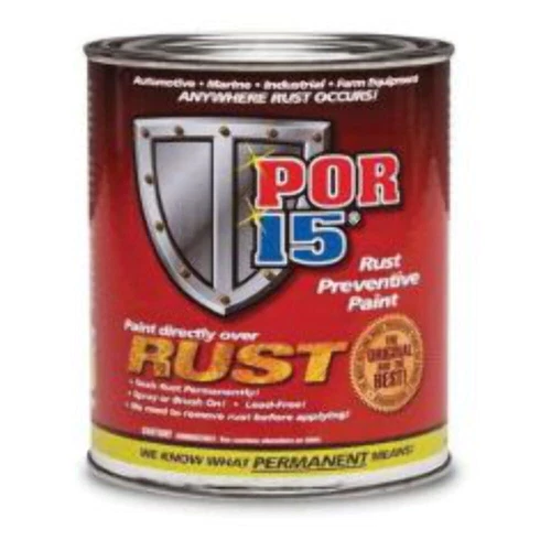 POR-15® 45408 High Performance Rust Preventive Permanent Coating, 1 pt, Semi-Glo
