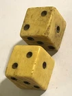 1800s civil war handcarved cattle bovine 1/2" dice 072823@