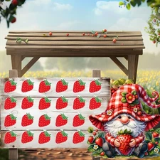 Strawberry Stickers 1.5 Inches