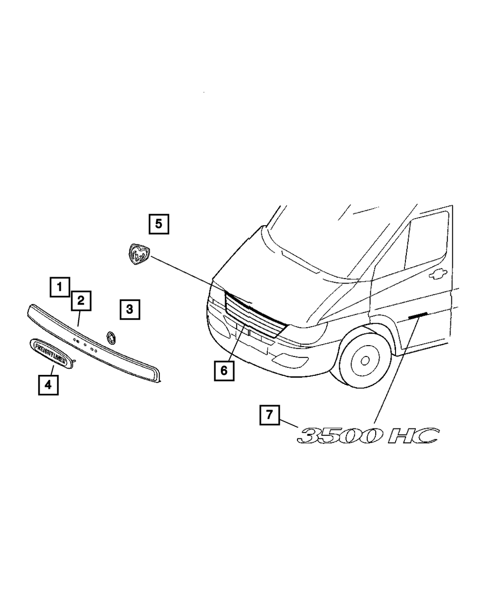 Genuine Mopar Hood Molding 5104400AA