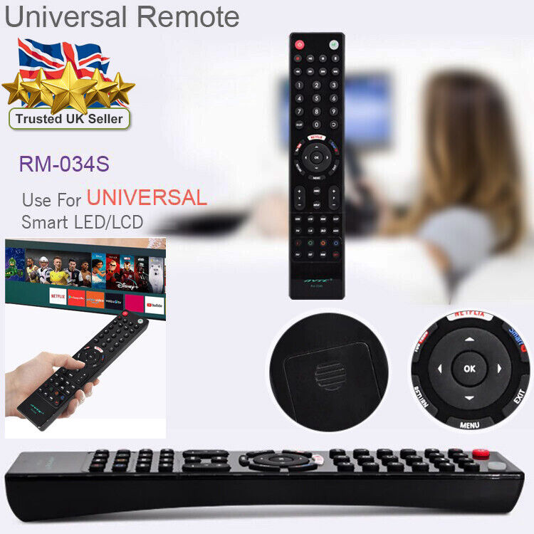 Universal Remote Control For All Devices Perfect UK TV Replacement Controller 