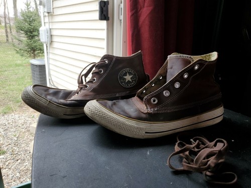 chocolate high top converse