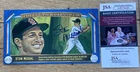 + Stan Musial Signed Autograph Hall of Fame Baseball Star Oddball Card JSA COA