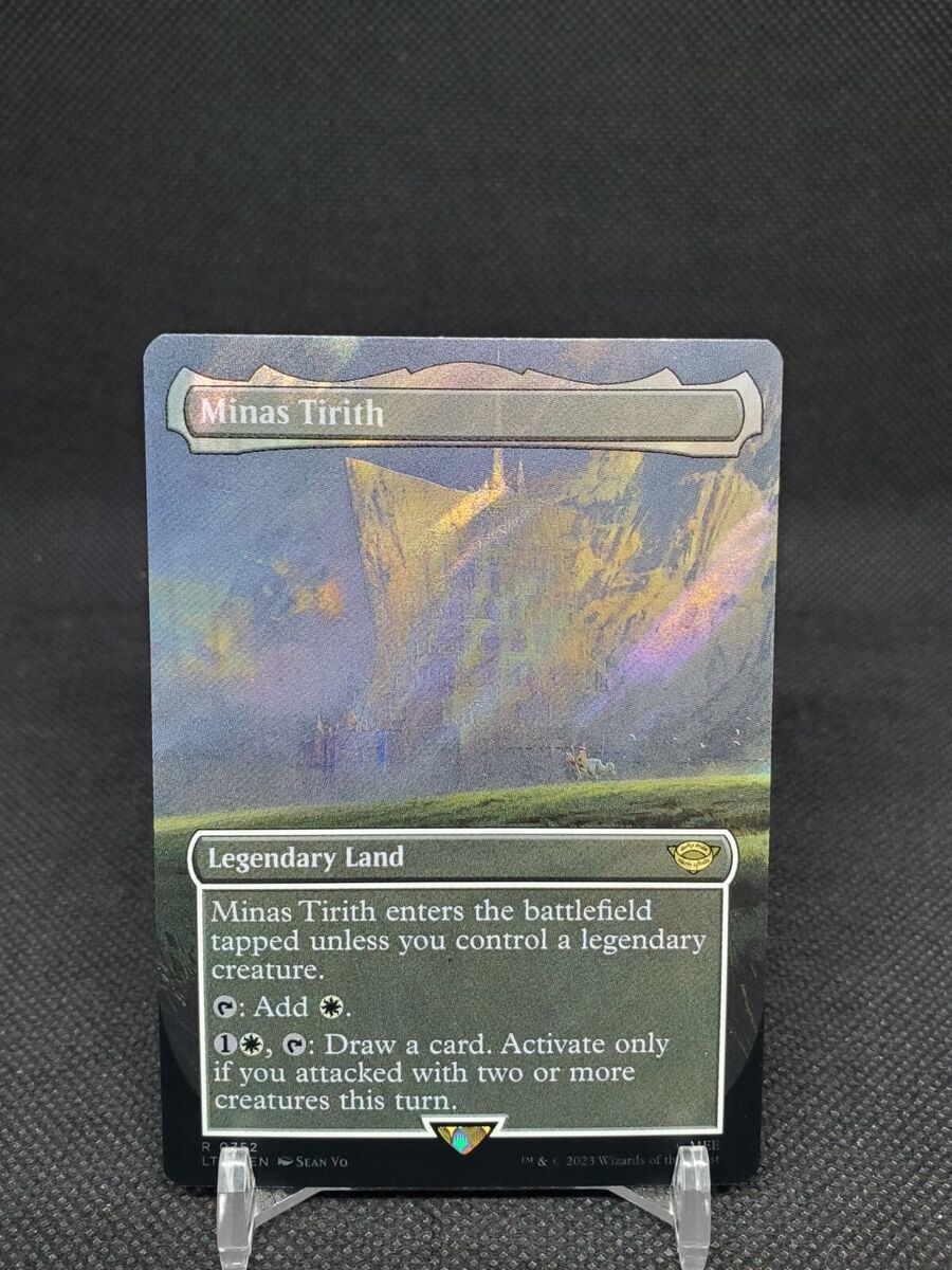 MTG 4x Minas Tirith FOIL Borderless Lot #256/341/420 - Lord of the Rings  LOTR NM