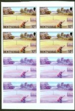 Montserrat 1986 Golf $1.15 PROOF BLOCKS/glossy plastic