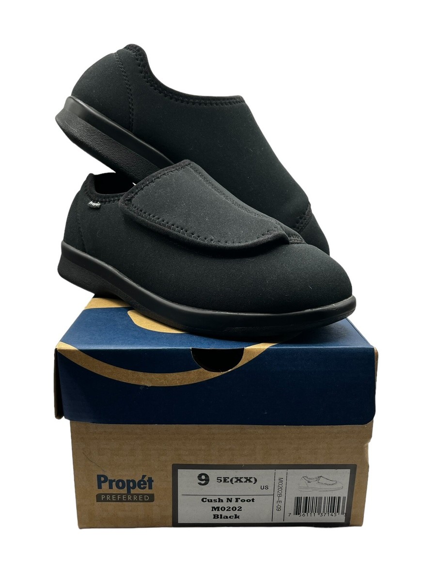 NWT‎ Propet Men Cush\'n Foot Diabetic and Orthotic Black Shoes 11.5 Men main image 4