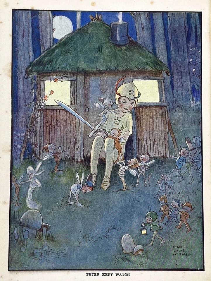 1921 PETER PAN AND WENDY Antique FIRST EDITION Childrens JM BARRIE vtg NEVERLAND - Image 2 of 4