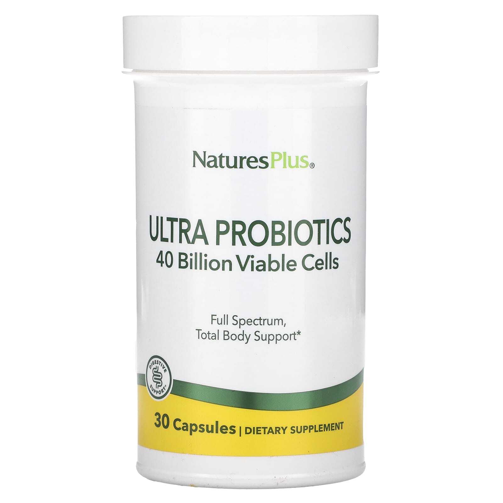 2 X Naturesplus, Ultra Probióticos, 40 Mil Millones, 30 Cápsulas