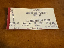 2001 Calder Cup Finals Playoff Hockey Ticket Hershey Bears Wilkes Barre Scranton