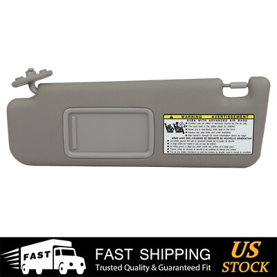 Left Driver Side Gray Sun Visor For Toyota 2004-2008 4Runner 74320-3D050-B0
