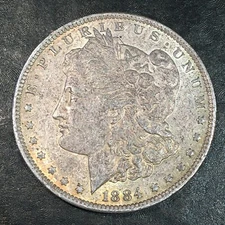 1884-O Morgan Dollar - 1960's era Harrah's Sandblast - High Quality Scans #Q563