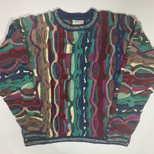 COOGI Knit Sweater Blue Multicolor 
