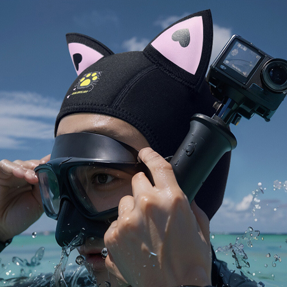3MM Cat Ears Scuba Dive Hood Cute Cat Ears Diving Hood for Outdoor